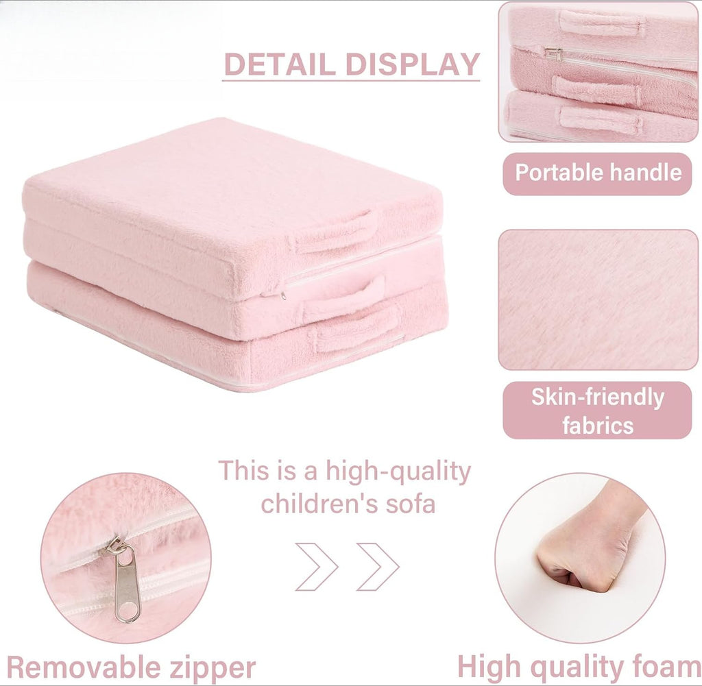 Tri-Fold Washable Kids Floor Nap Mattress