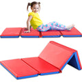 Red Blue 4-Section Kids Nap Mat