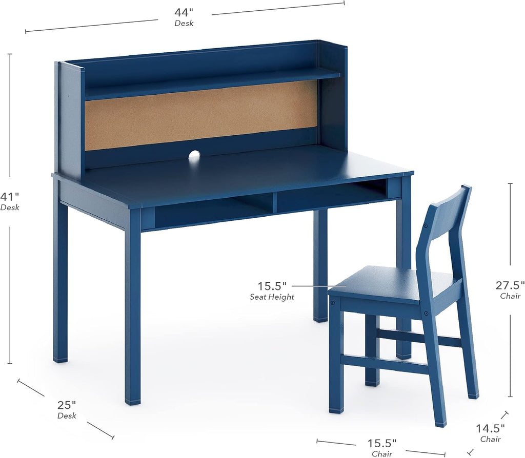 Stewart Navy Kids Desk Chair Set