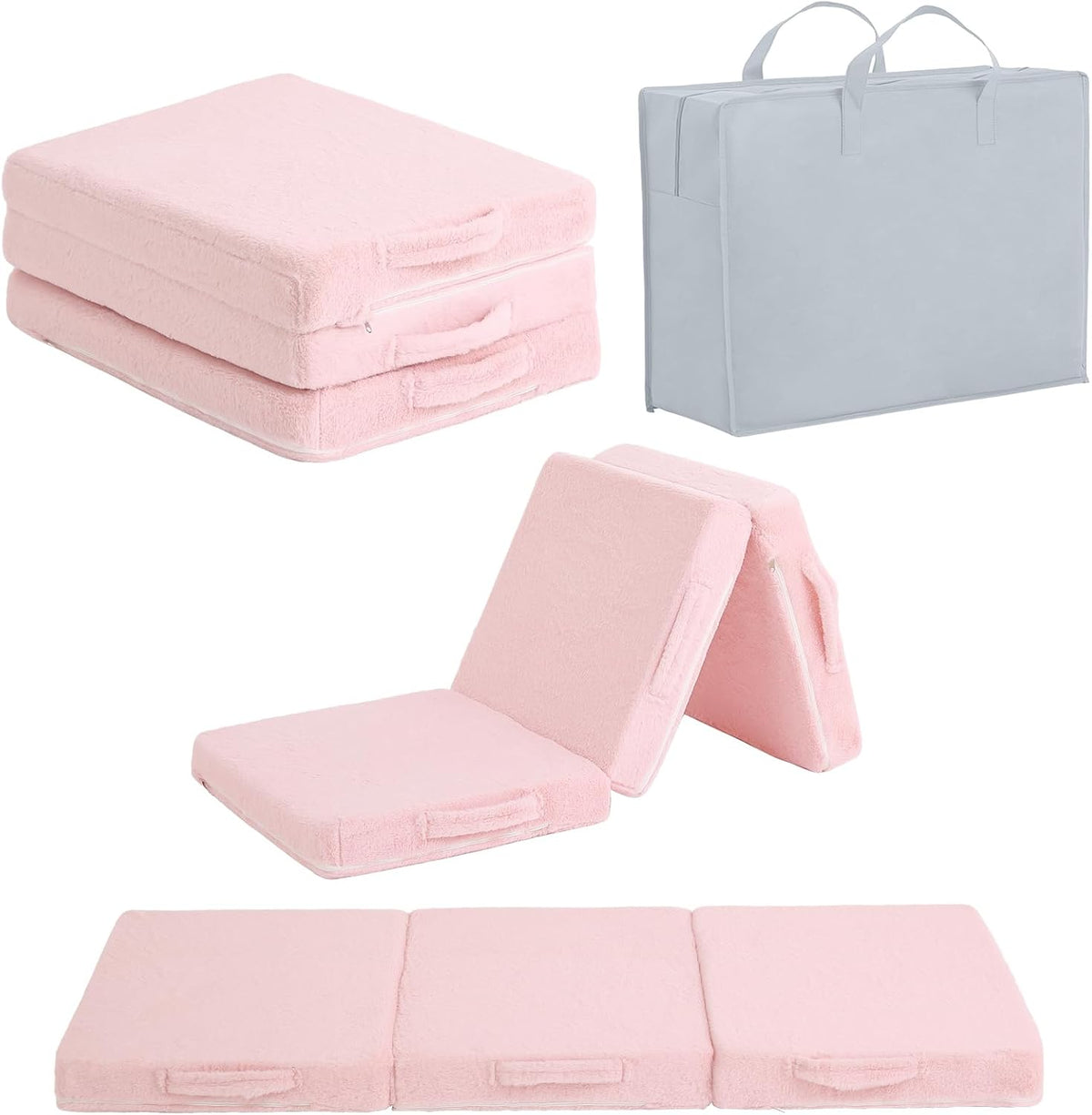 Tri-Fold Washable Kids Floor Nap Mattress