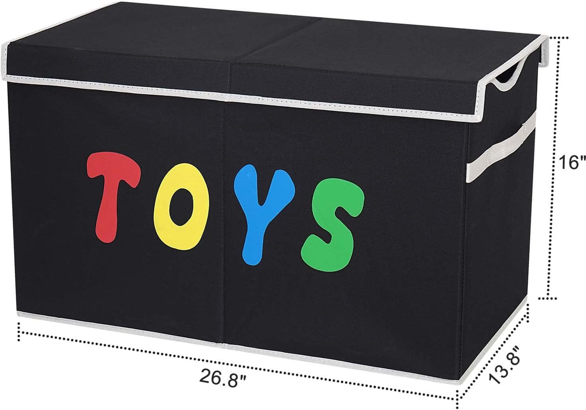 Black Foldable Toy Chest