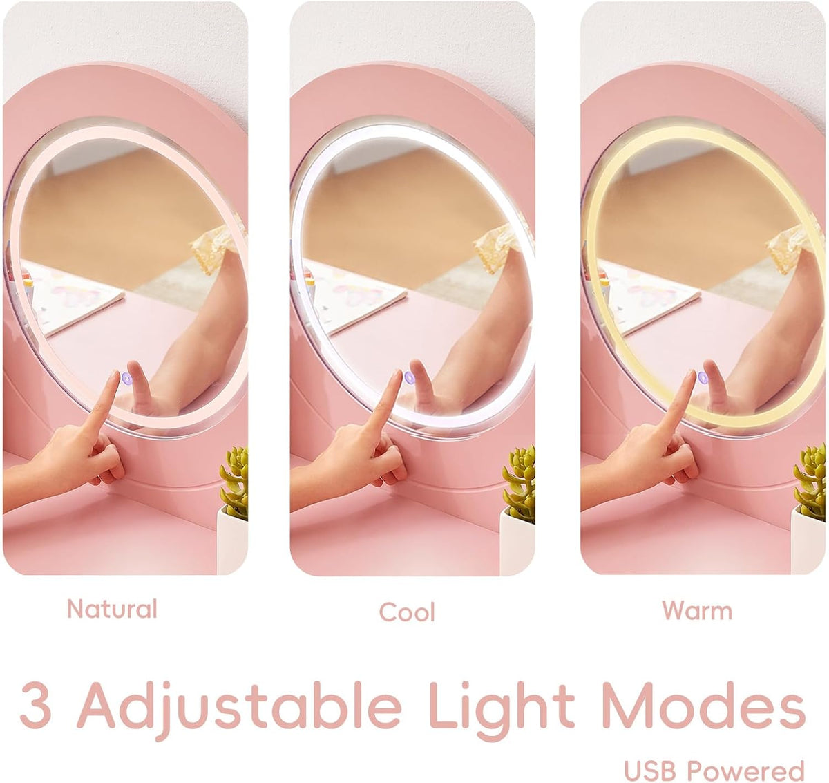 Pink Kids Vanity Set