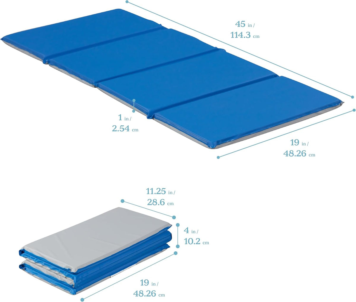 Blue Grey Foldable Rest Mat