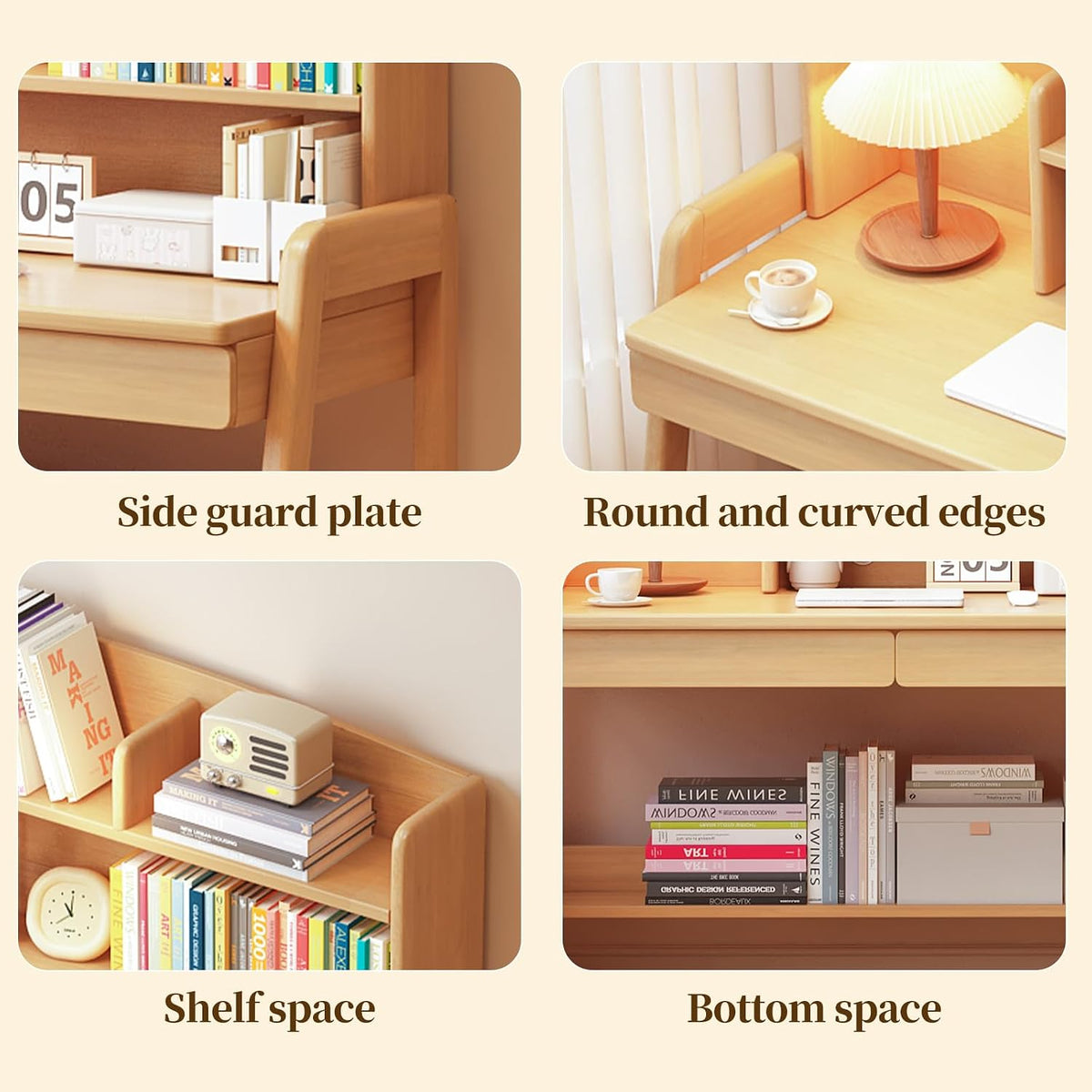 Nature Wooden Adjustable Kids Study Desk