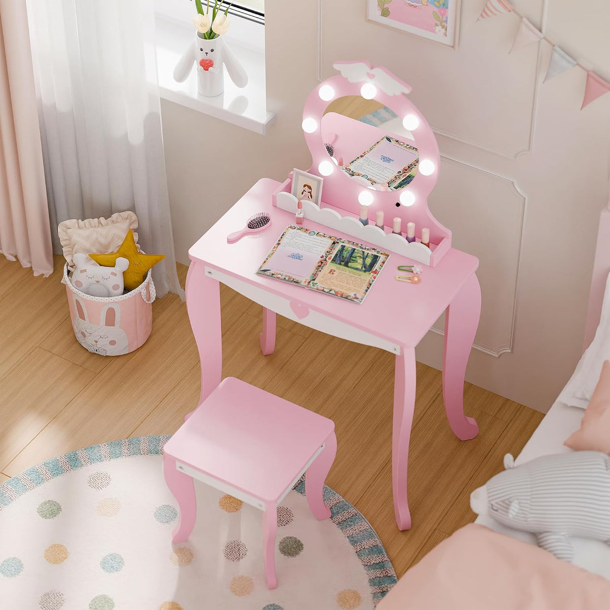 Pink Wing Kids Vanity Set