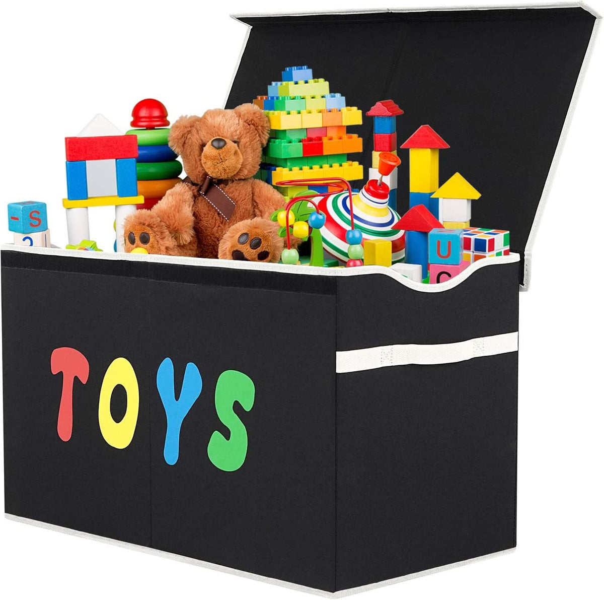 Black Foldable Toy Chest