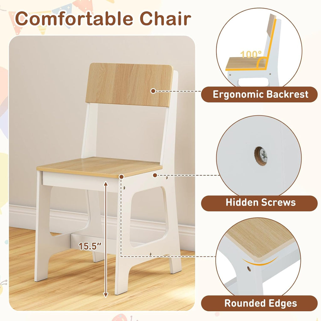 White Kids Desk Chair Set