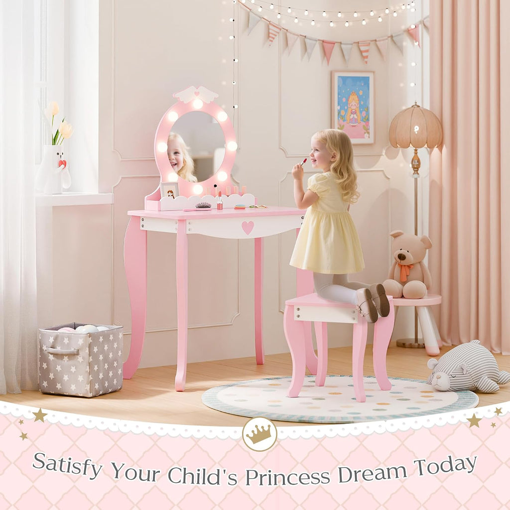 Pink Wing Kids Vanity Set