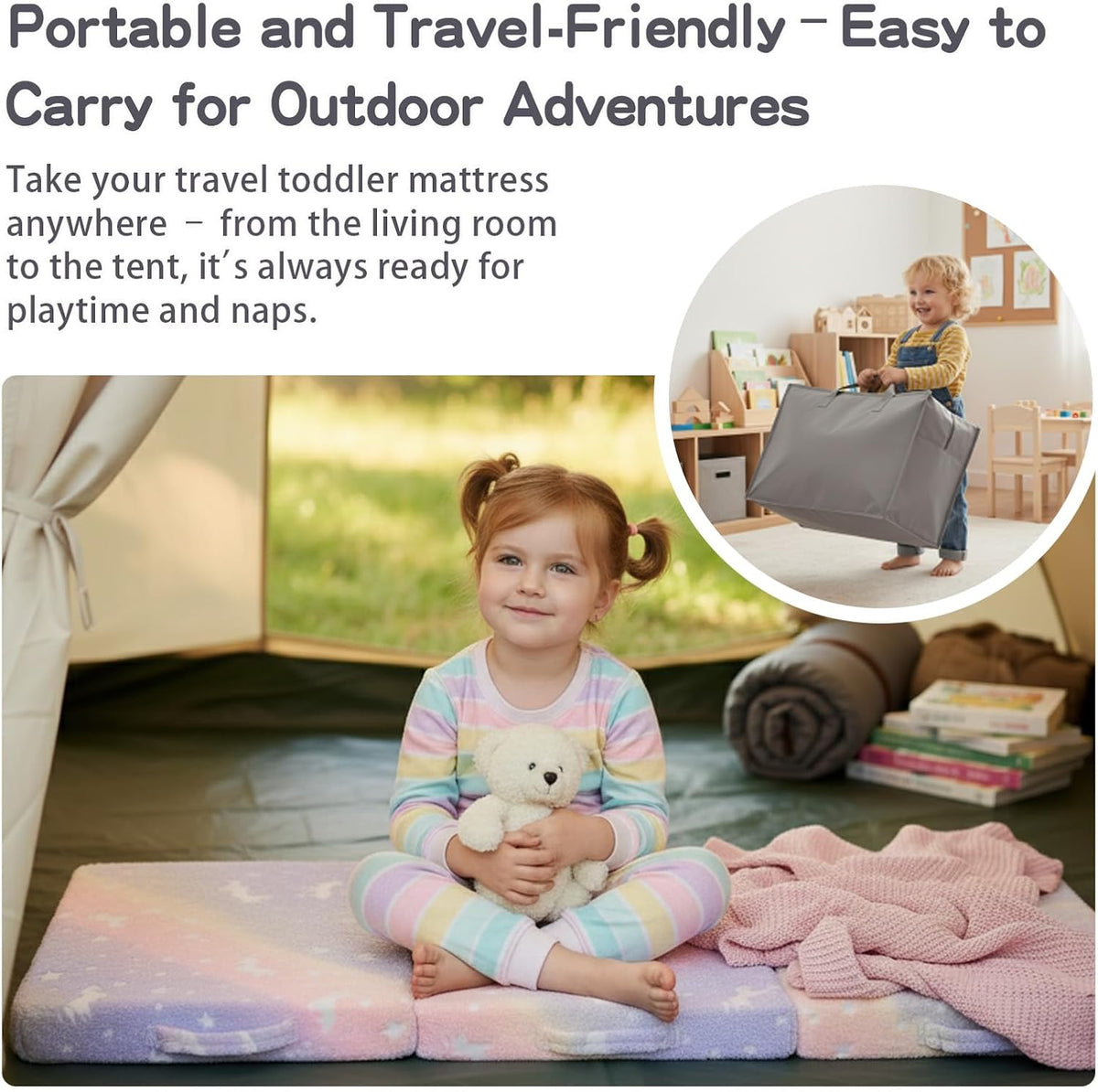 Pegasus Glow Foldable Kids Nap Mat