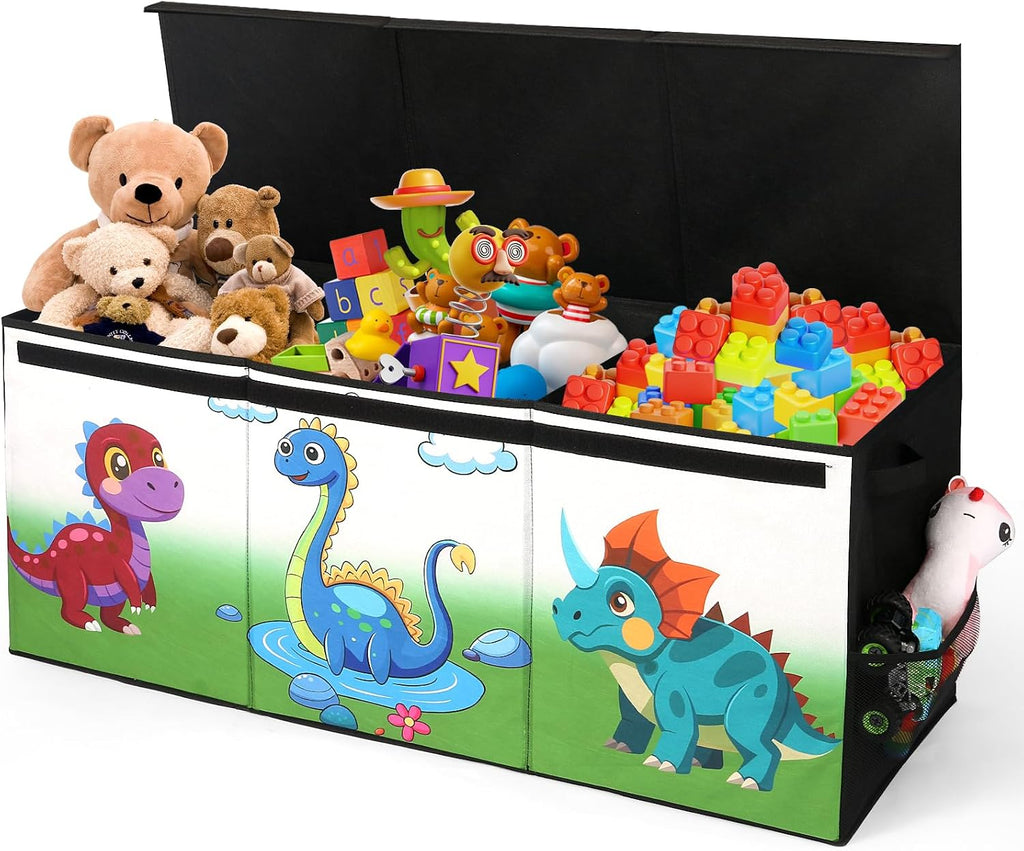 Large Divided Foldable Toy Storage Chest