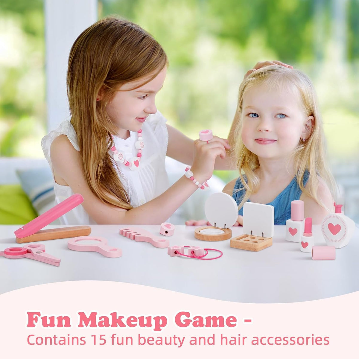 Pink Heart Kids Vanity Set