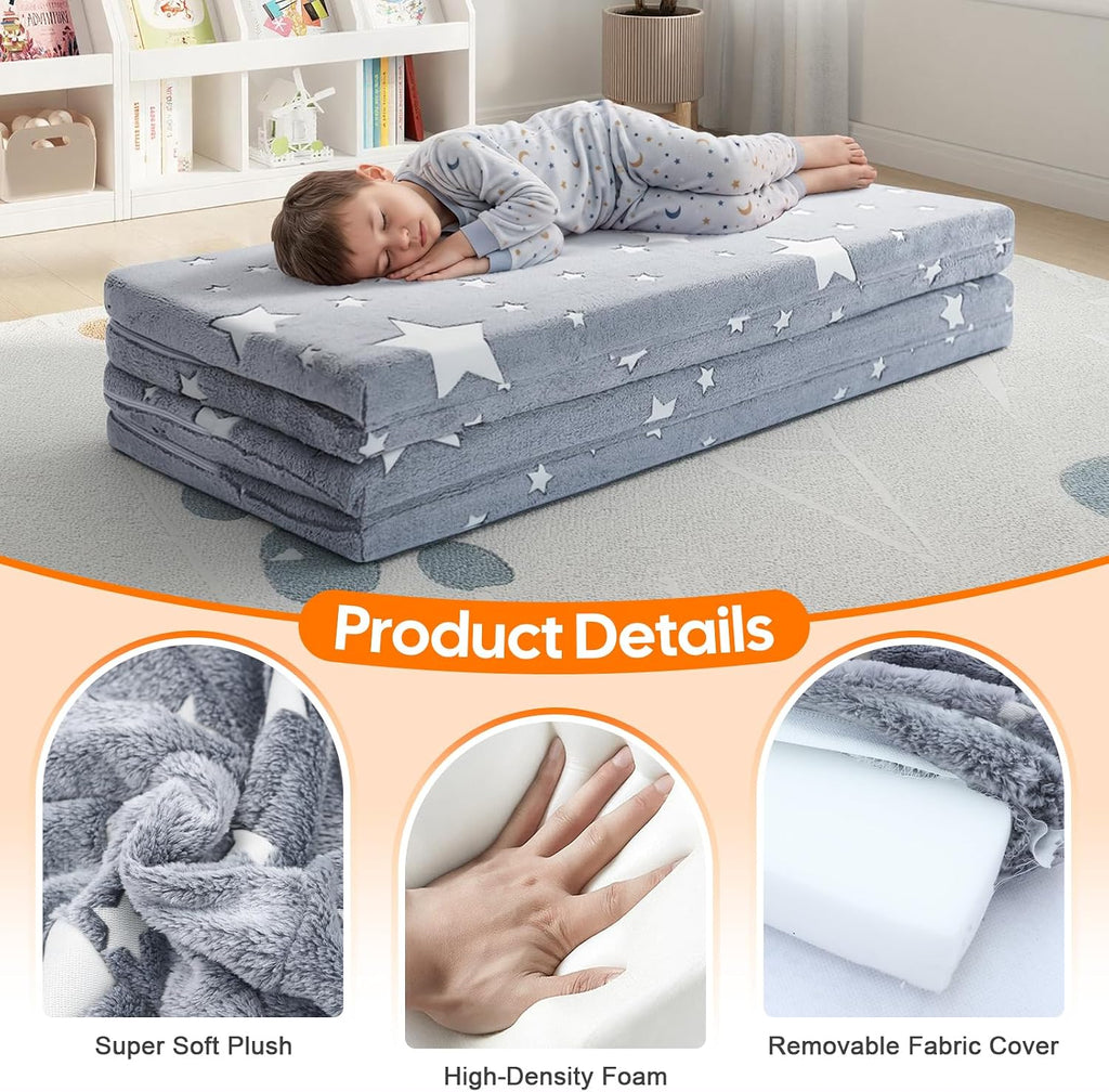 Grey Star Foldable Floor Mattress