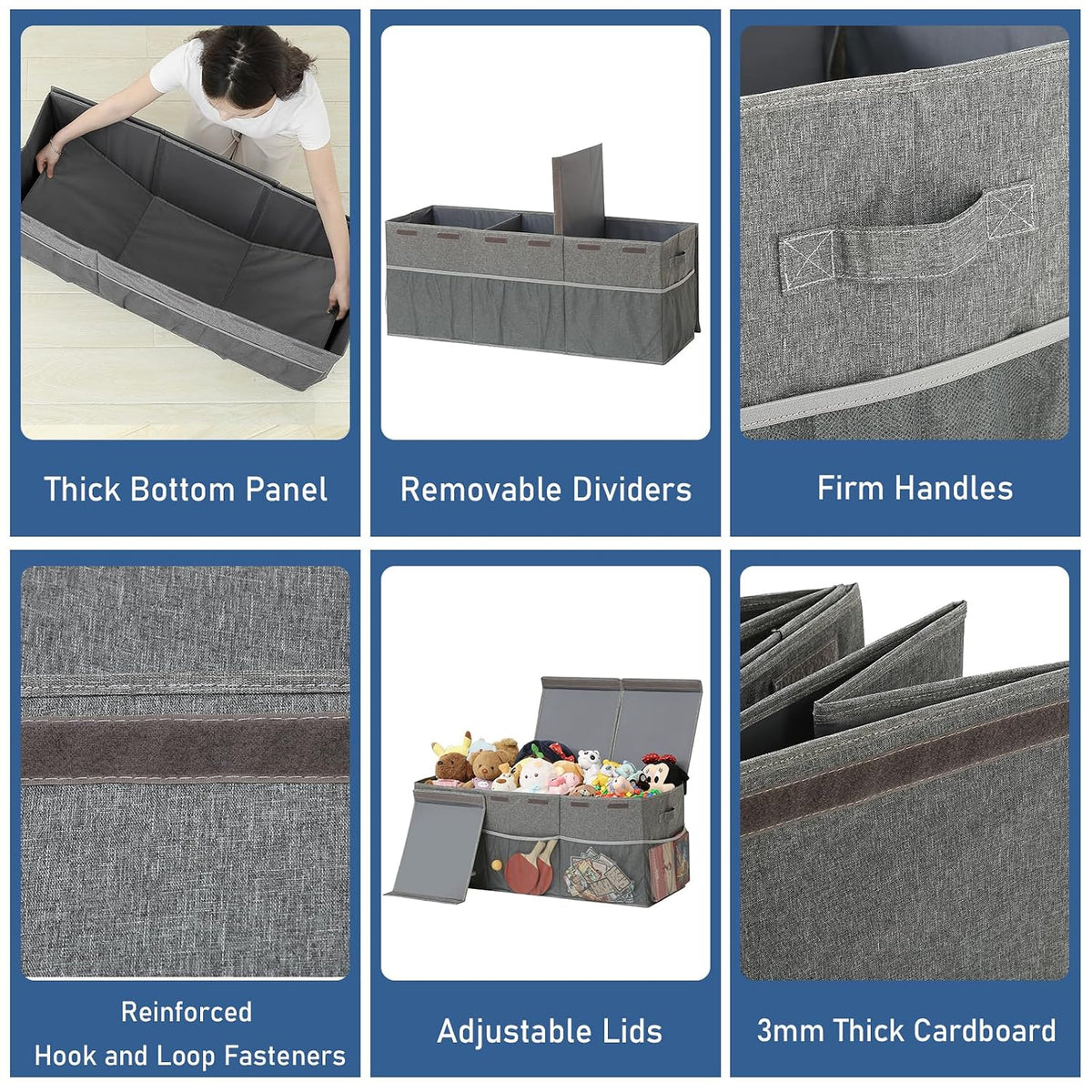 Large Foldable Toy Storage Chest