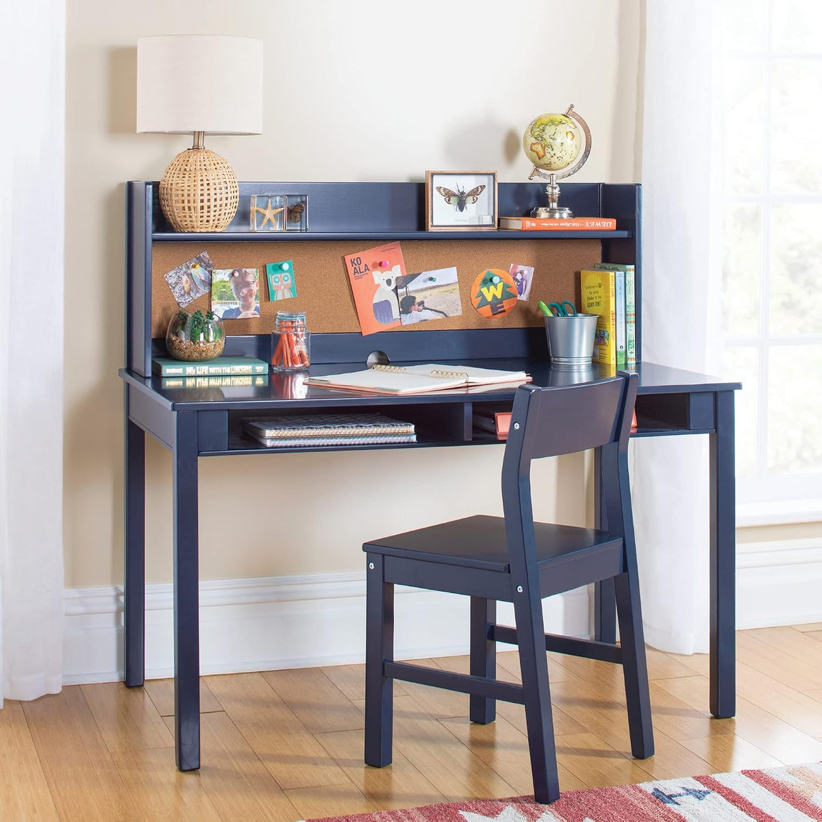 Stewart Navy Kids Desk Chair Set