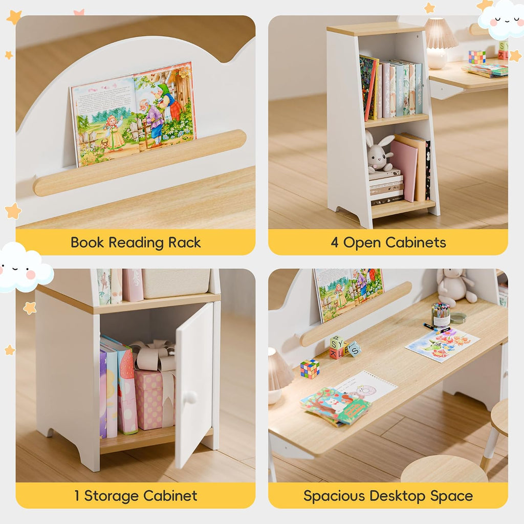 Cloud Dual Kids Study Desk Set