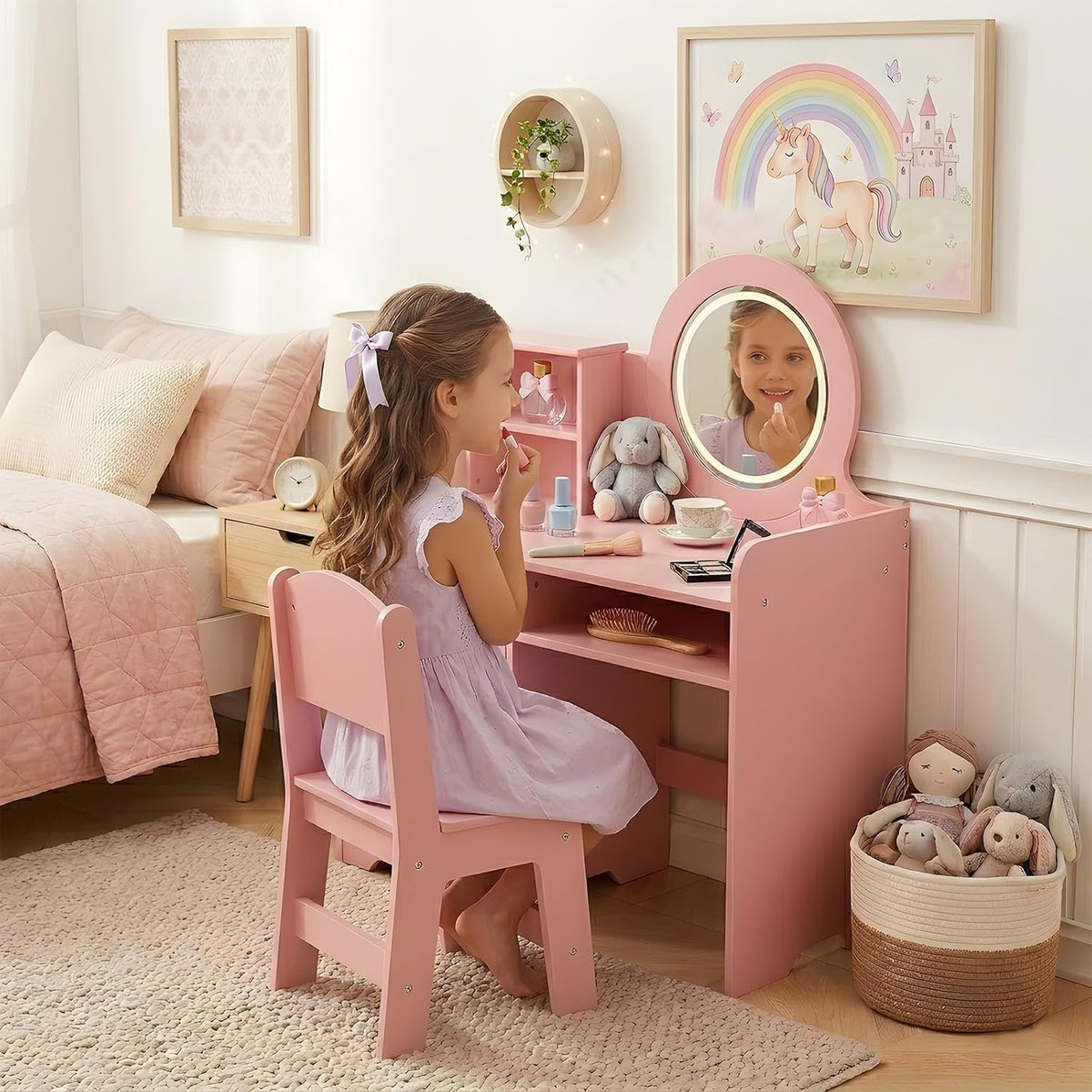 Pink Kids Vanity Set
