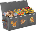 Gray Dinosaur Large Foldable Toy Chest