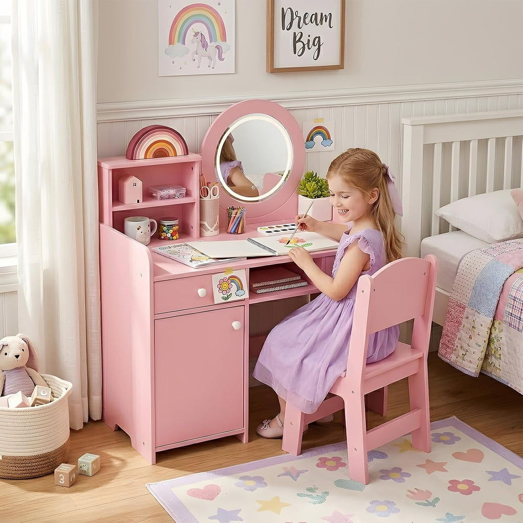 Pink Kids Vanity Set