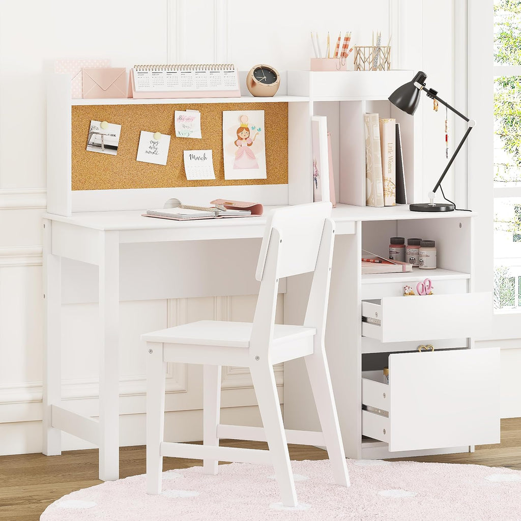 Wooden Kids Study Desk & Chair Set