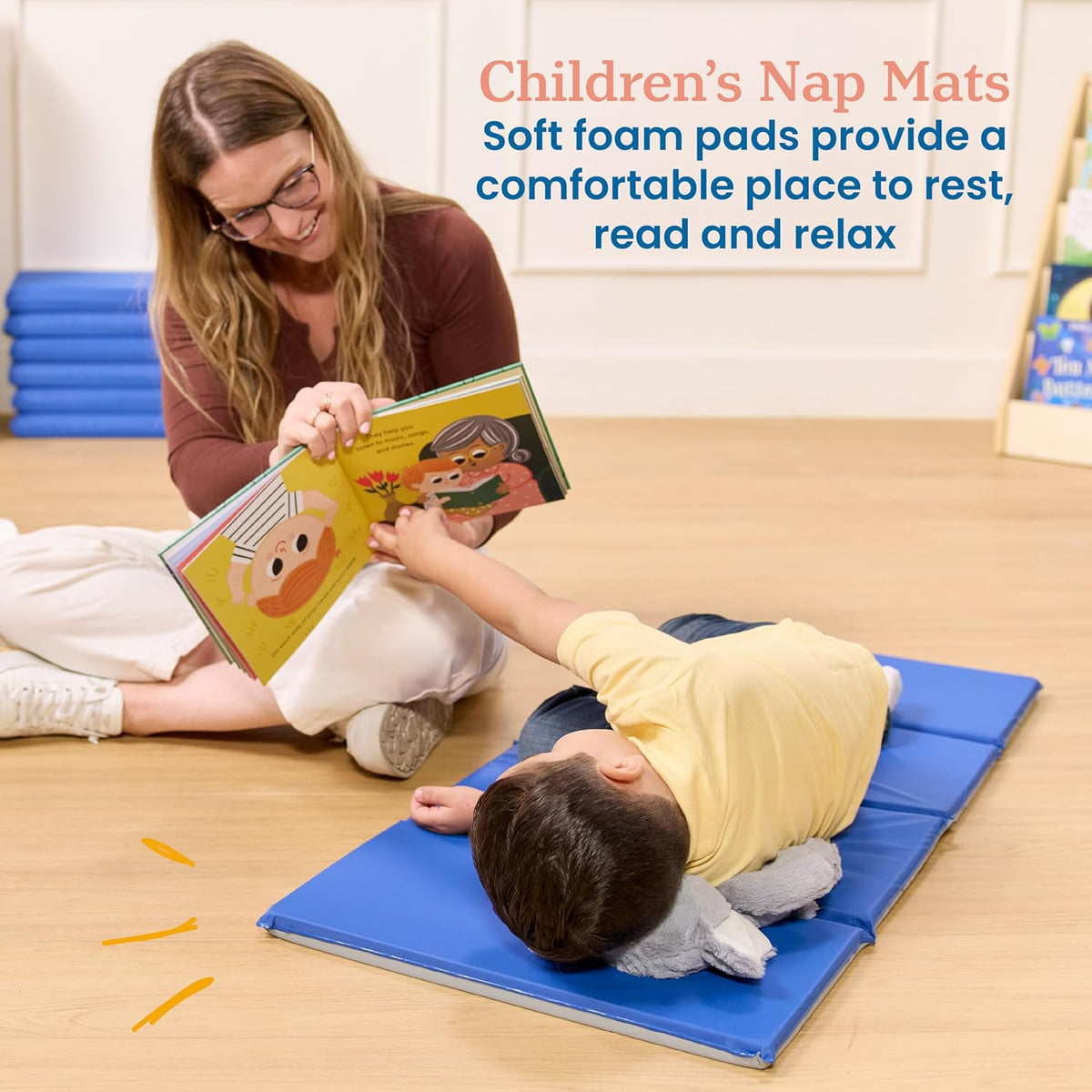 Blue Grey Foldable Rest Mat