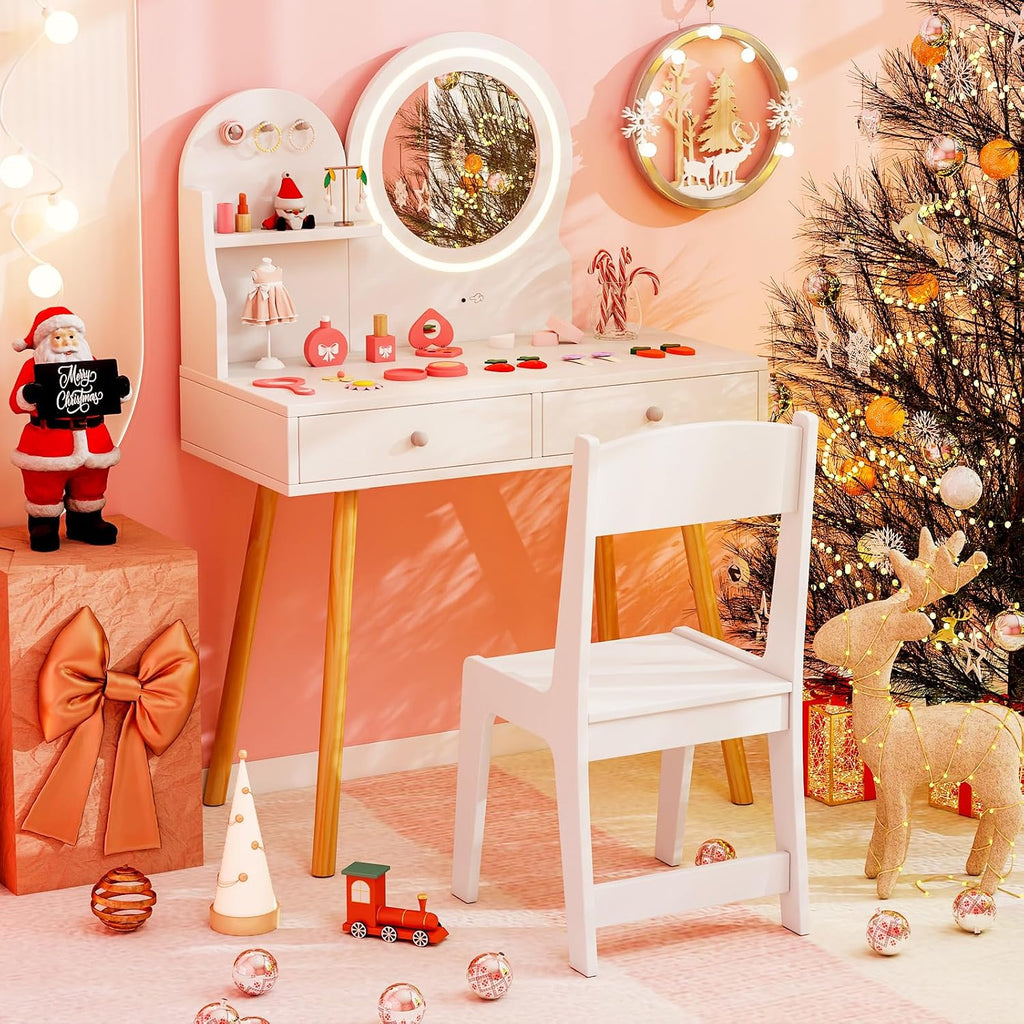 White Kids Vanity Set