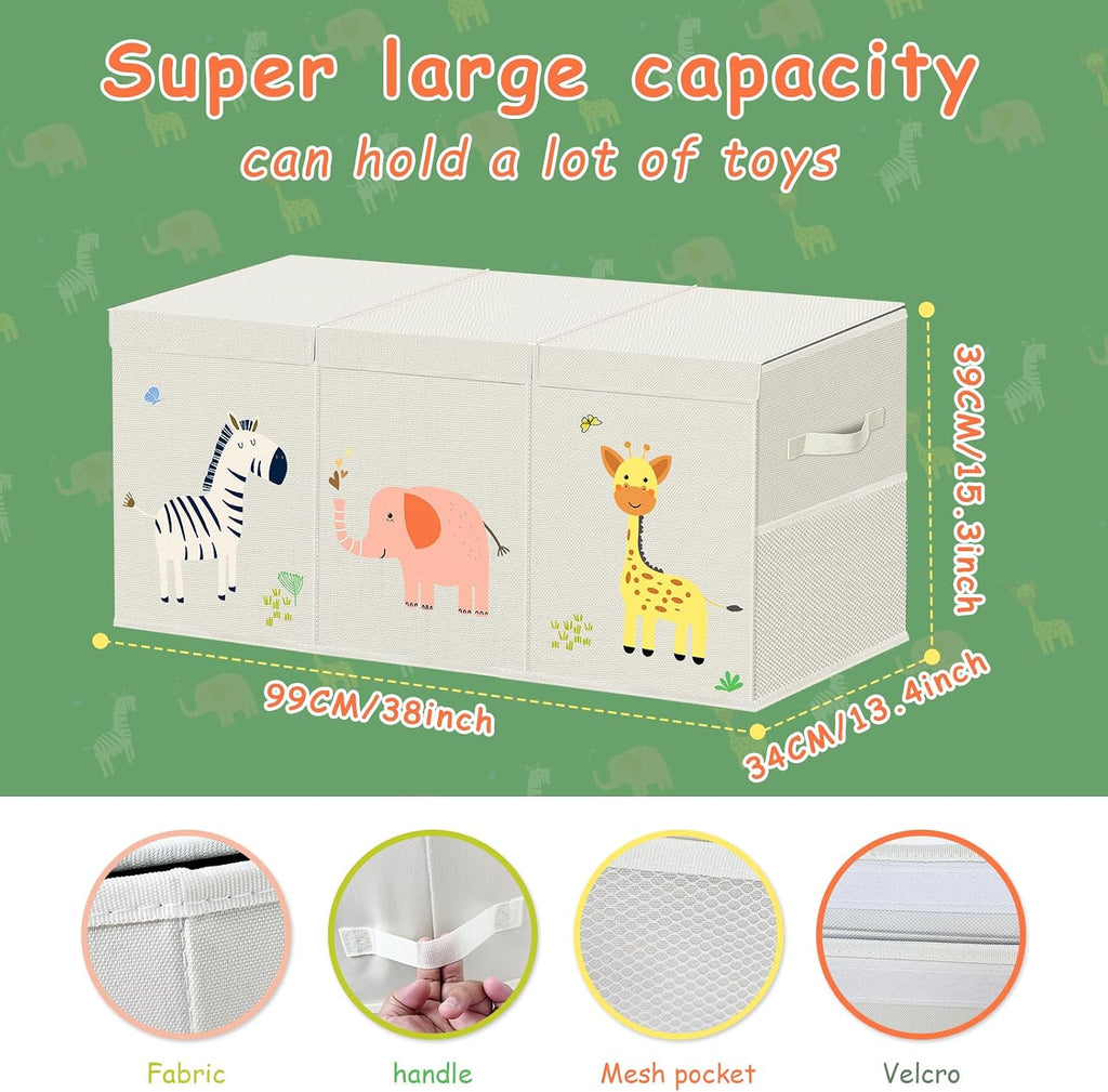 Large Foldable Kids Storage Toy Box