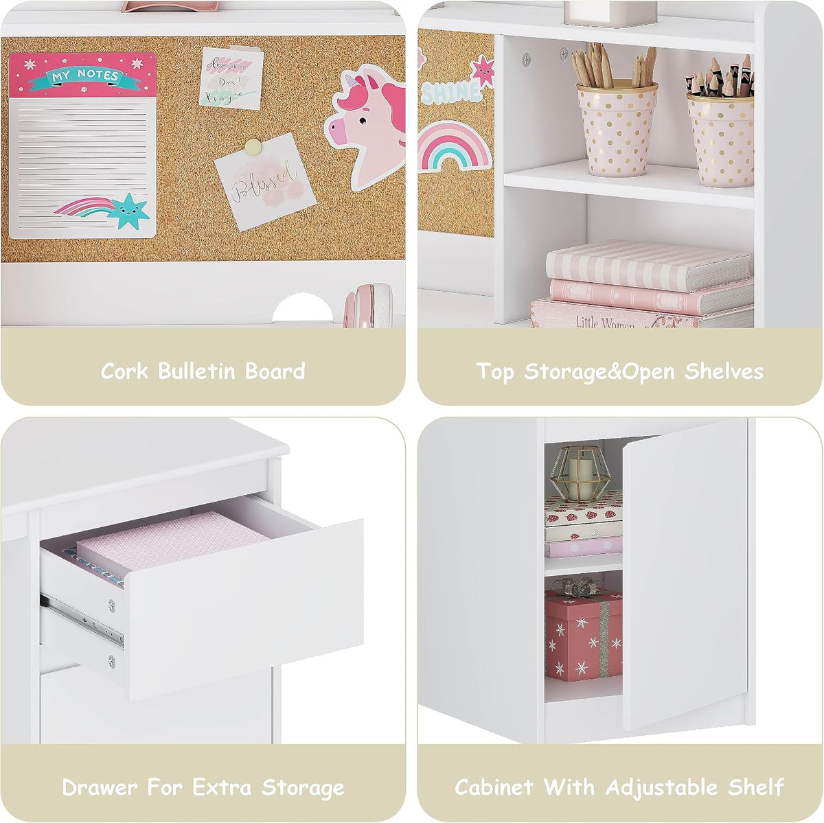Wooden Kids Desk Chair Set